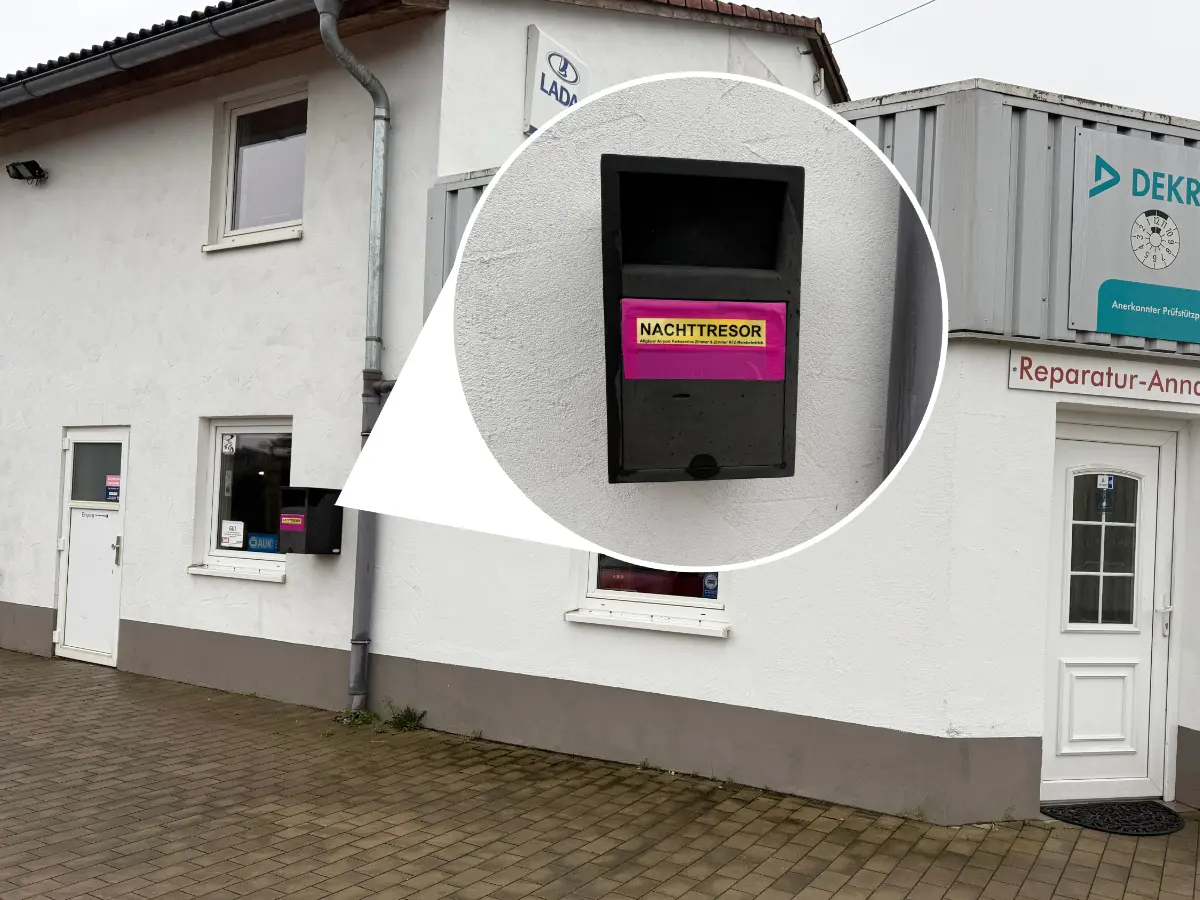 Airportparken24 – Parkplatz am Flughafen Memmingen in Memmingerberg – Nachttresor im Hof Airportparken24 - Parkplatz am Flughafen Memmingen in Memmingerberg - Nachttresor im Hof